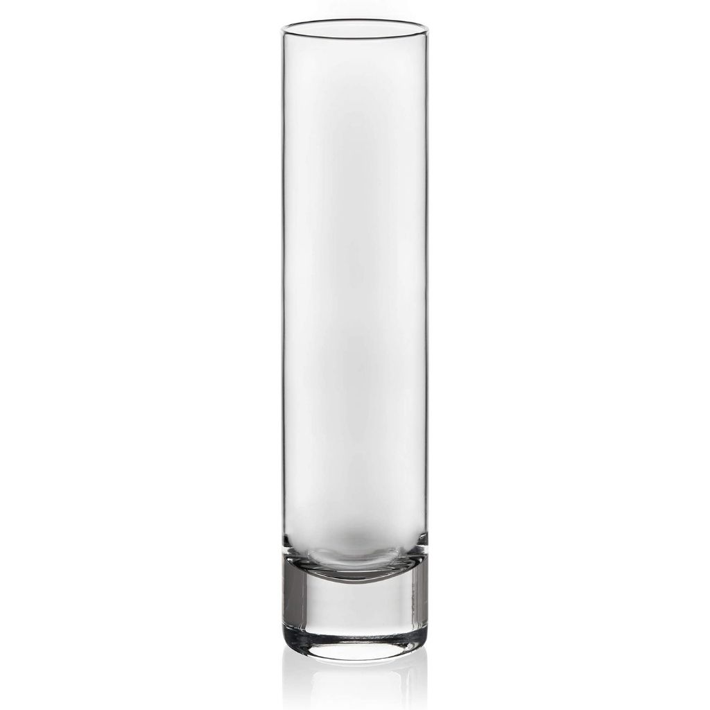 [2743] Carnival Bud Vase Glass 7.5in (19cm)