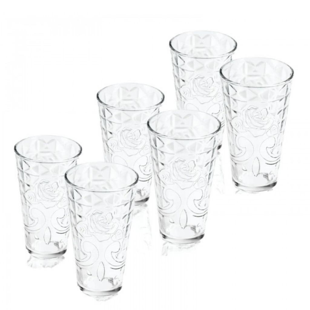 [A679] Diamante Juego De 6 Vasos Hiball 12.5oz (360ml)