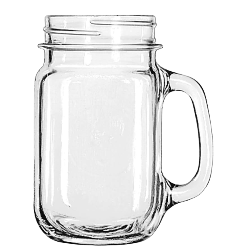 [97084] Drinking Jar W/Handle 16oz (475ml)