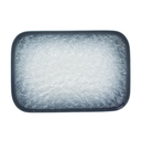 Flow Rectangular Plate Blue 10.25in (26 X 18cm)