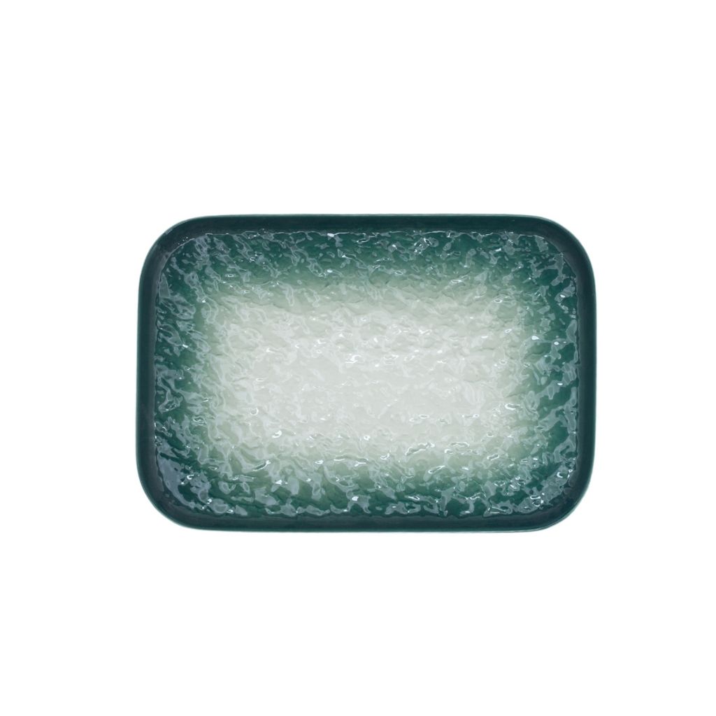[H2012GR] Flow Rectangular Plate Green 8in (20 X 12cm)