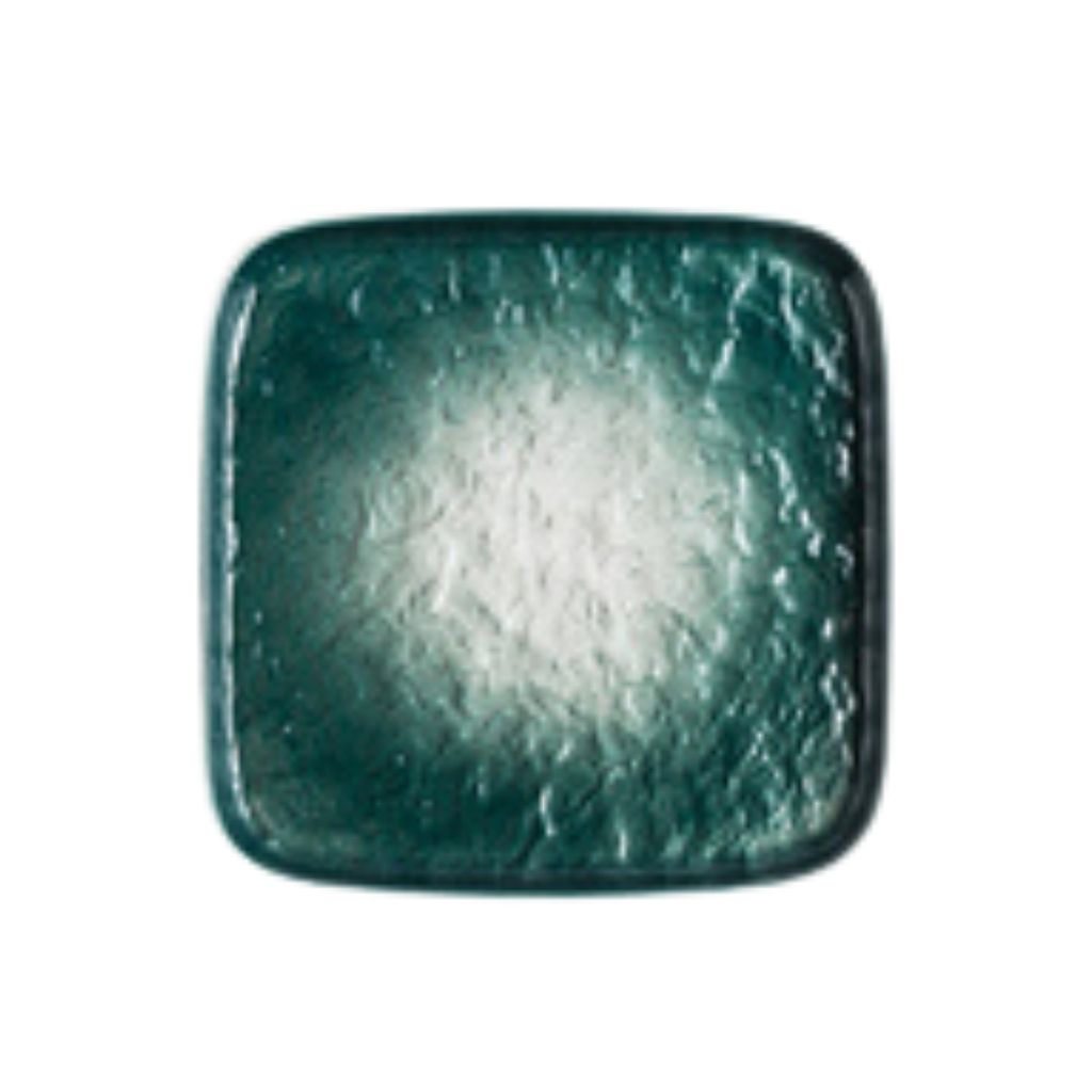 [H2020GR] Flow Square Plate Green 8in (20 X 20cm)