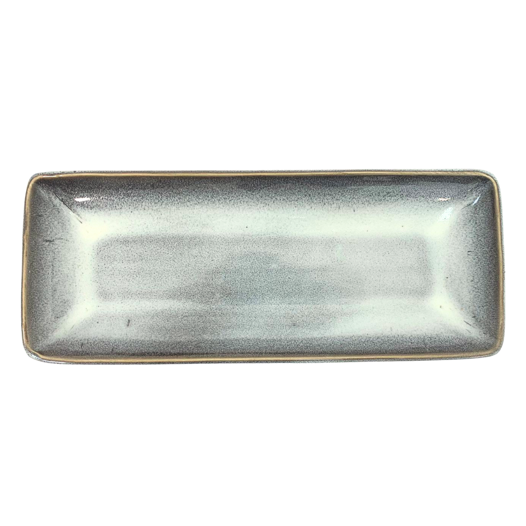 [SZL159G] Certo Rectangular Plate Gray 12in (30cm)