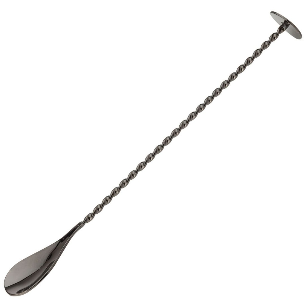 [F91004] Gunmetal Cocktail Mixing Spoon 11in (28cm)