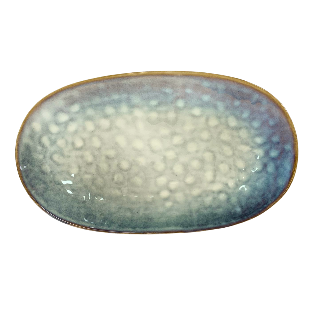 [SZL160W] Koloa Oval Plate Wind 12.5x7in (31x18cm)