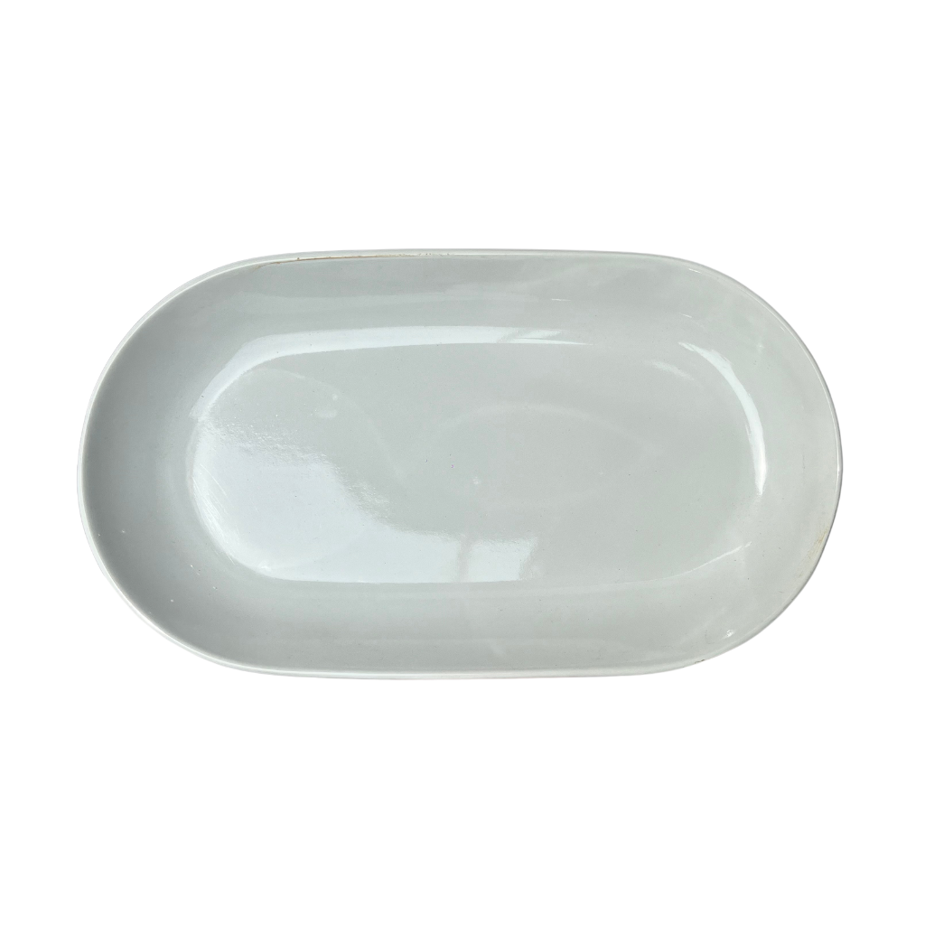 [SZLWHT68] Laita Oval Plate 12.25X7in (31X18cm)