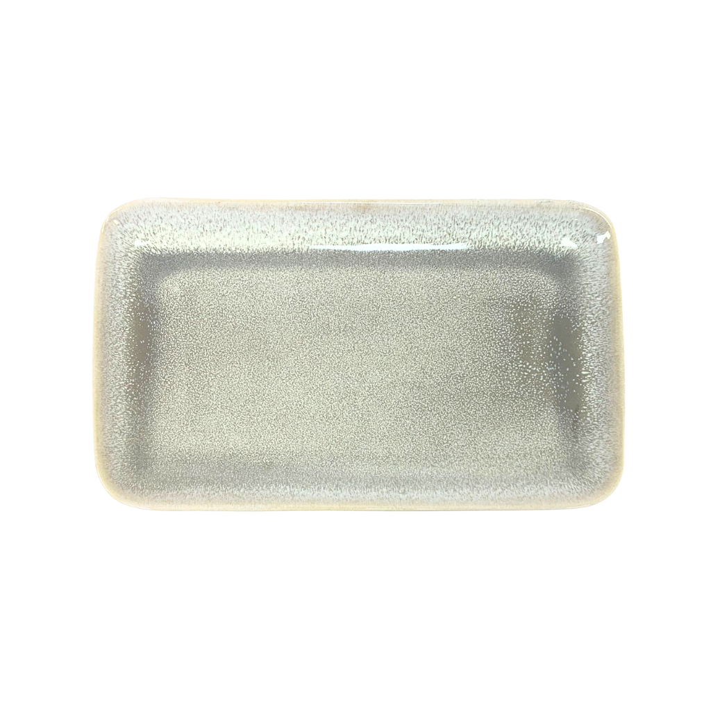 [SZL157G] Makai Rectangular Plate Gray 10x6in (25x15cm)