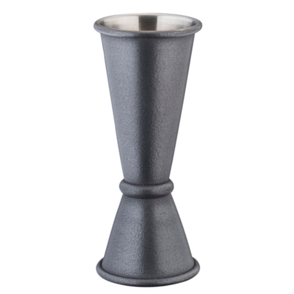 [F94071] Matt Pewter Effect Jigger 25/50ml