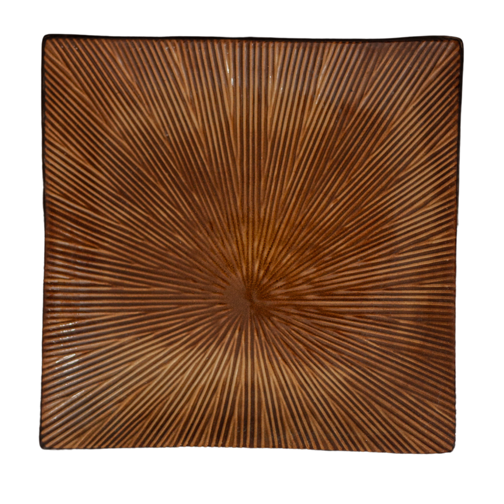 [19A0021] Mosala Square Plate 11in  (28cm)