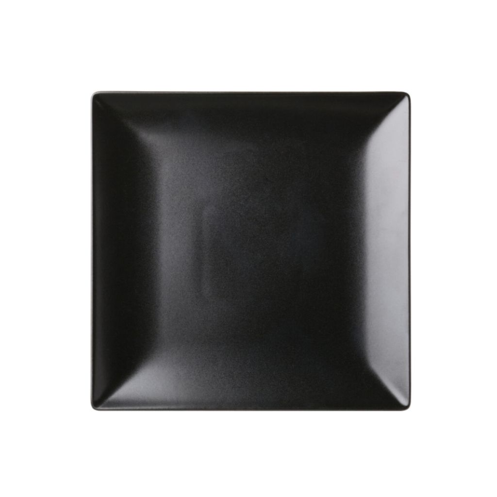 [K10031] Noir Square Black Plate 7in (18cm)