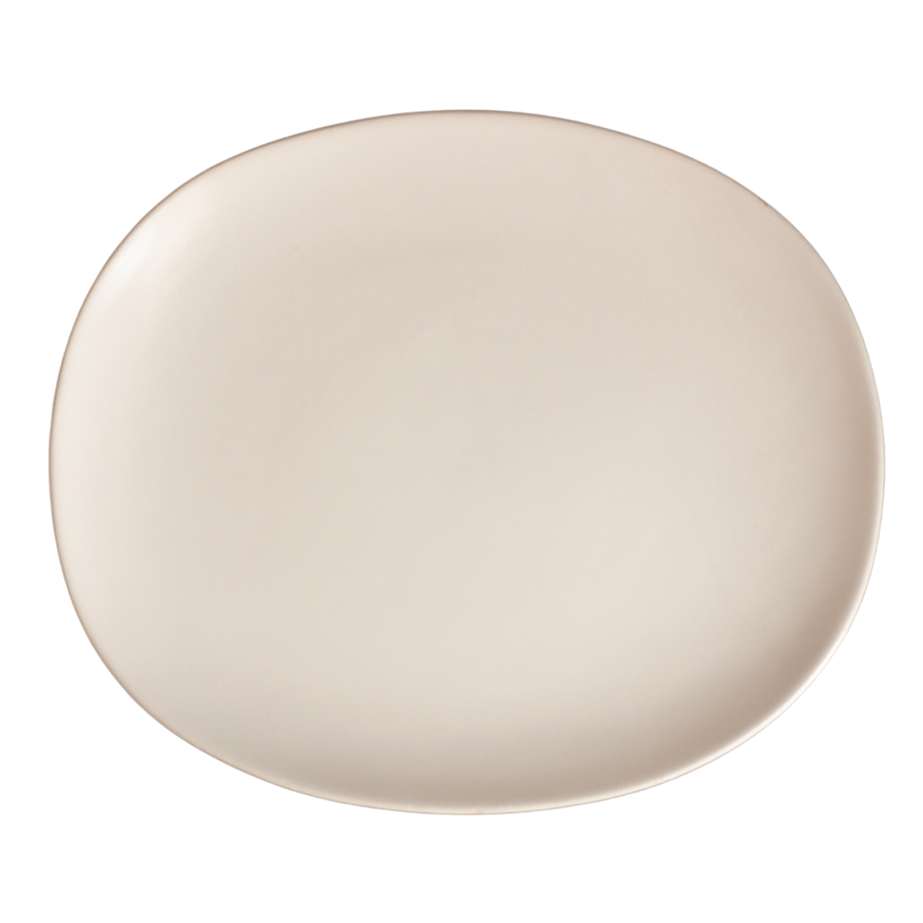 Ovale Platter White 12 X 10in (29 X 25cm)
