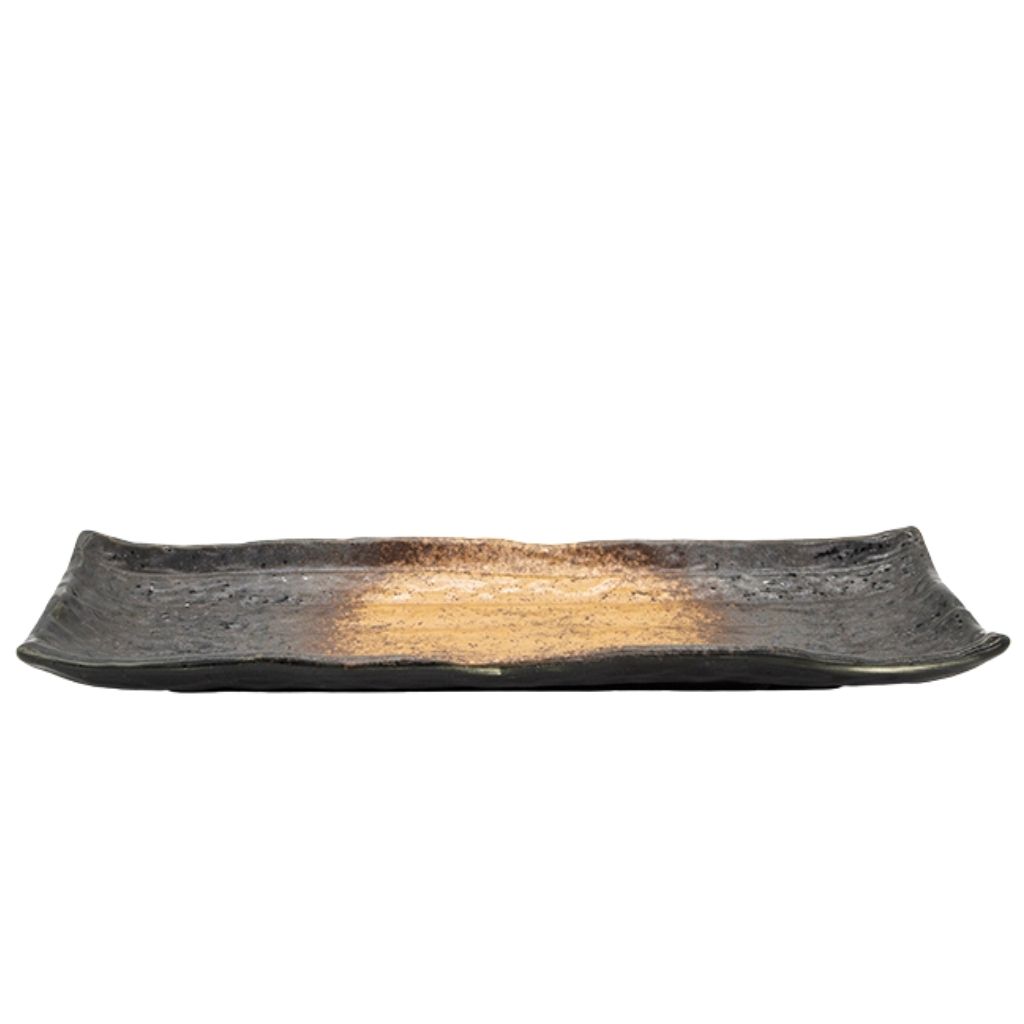 [HY013C] Ryogoku Copper Sushi Plate 11X4in (28.5X10cm)