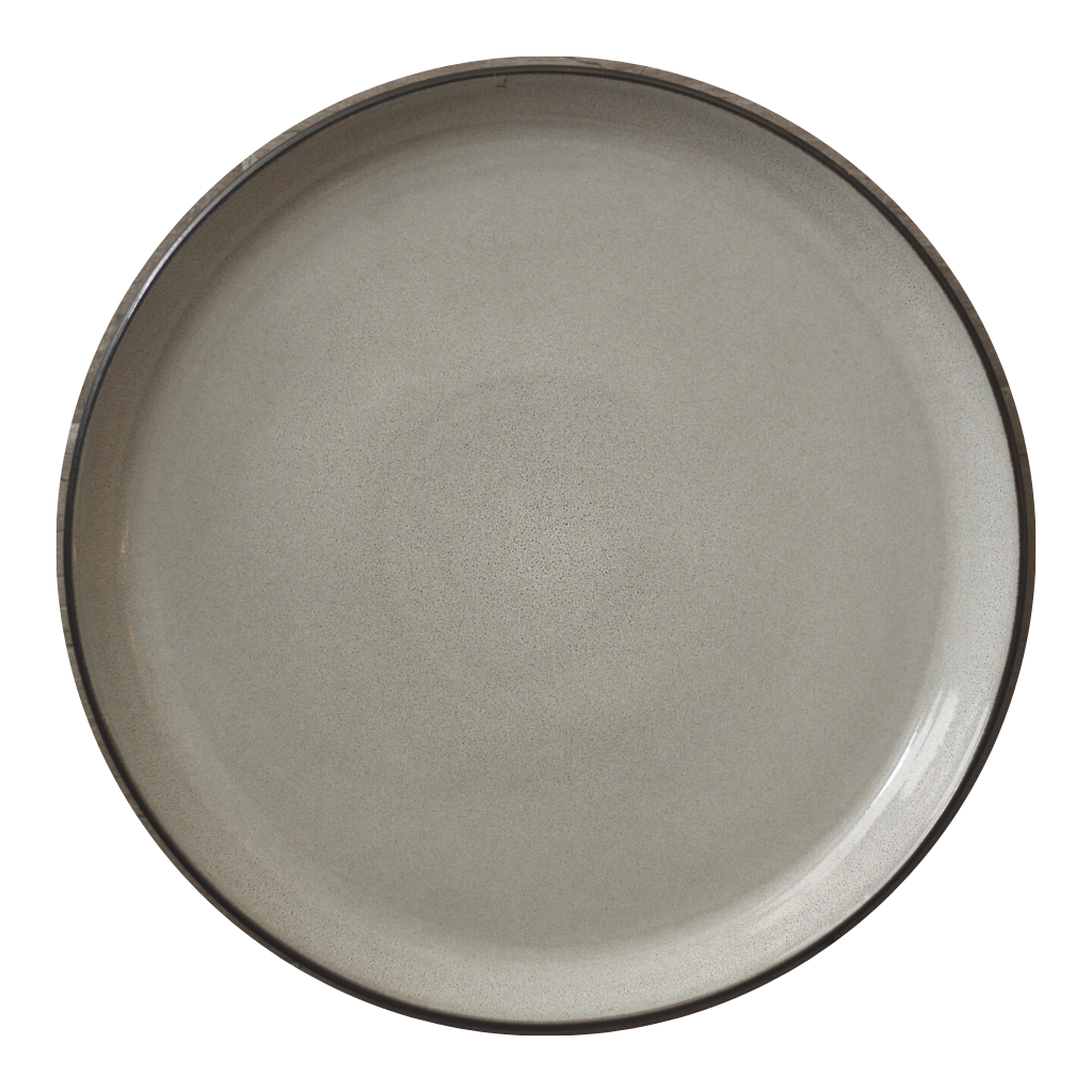 [SZL1591GRAY] Shibesu Dinner Plate 10.5in (27cm)
