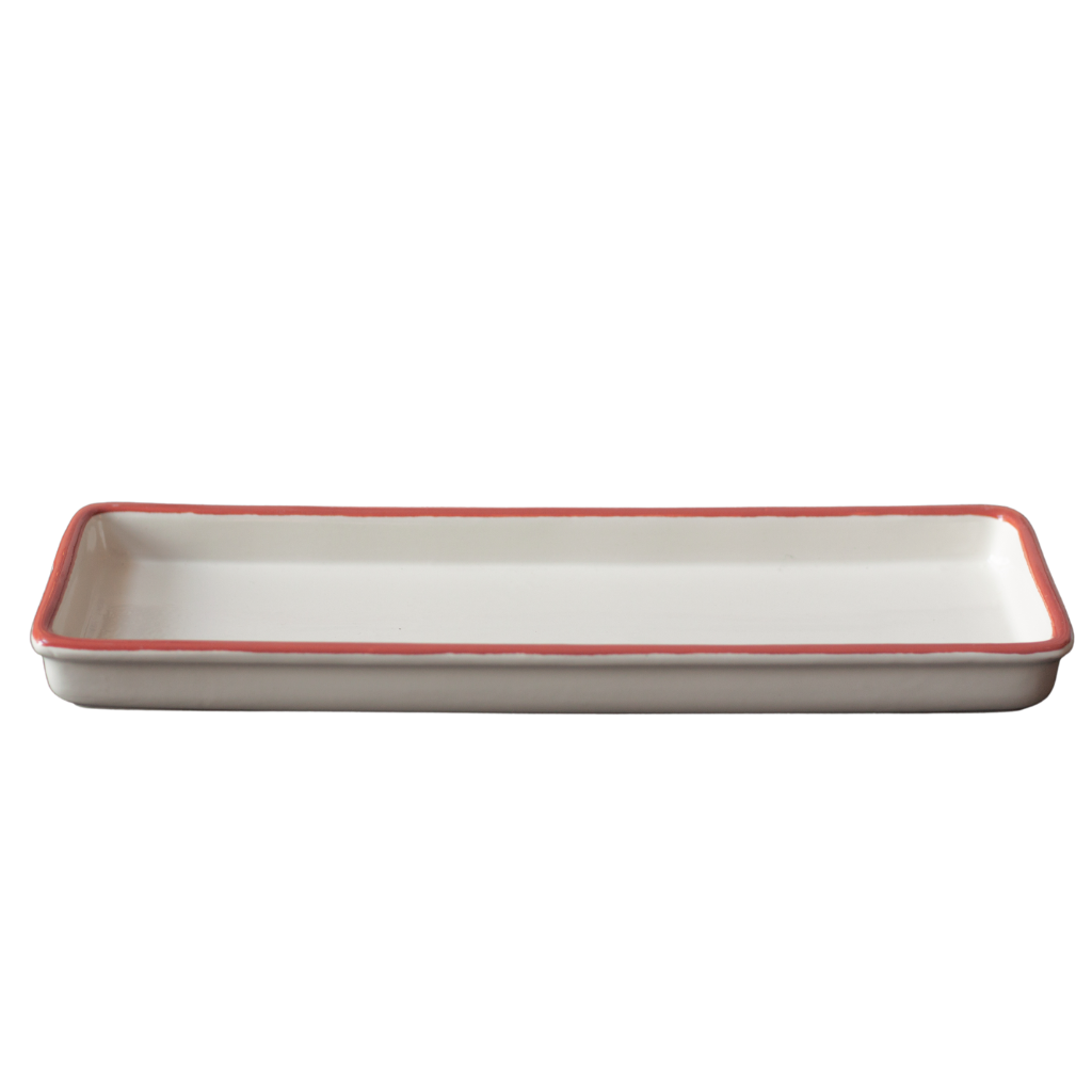 [SZLL357] Tiffoli Rectangular Plate 11 X 4in (28 X 10cm)
