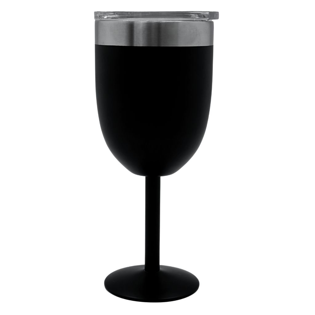 Wine Stem Tumbler Black 14oz (415ml)