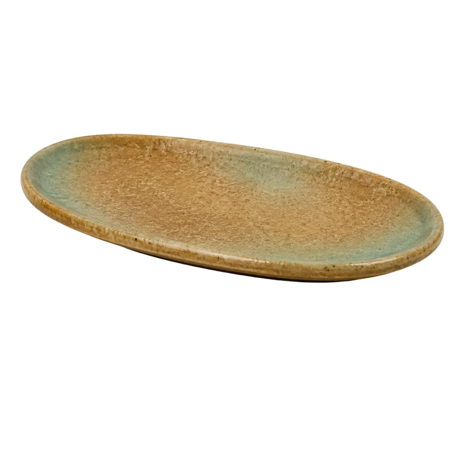 [JM726] Seafoam Oblong Platter 15x5.1in (38x13cm)