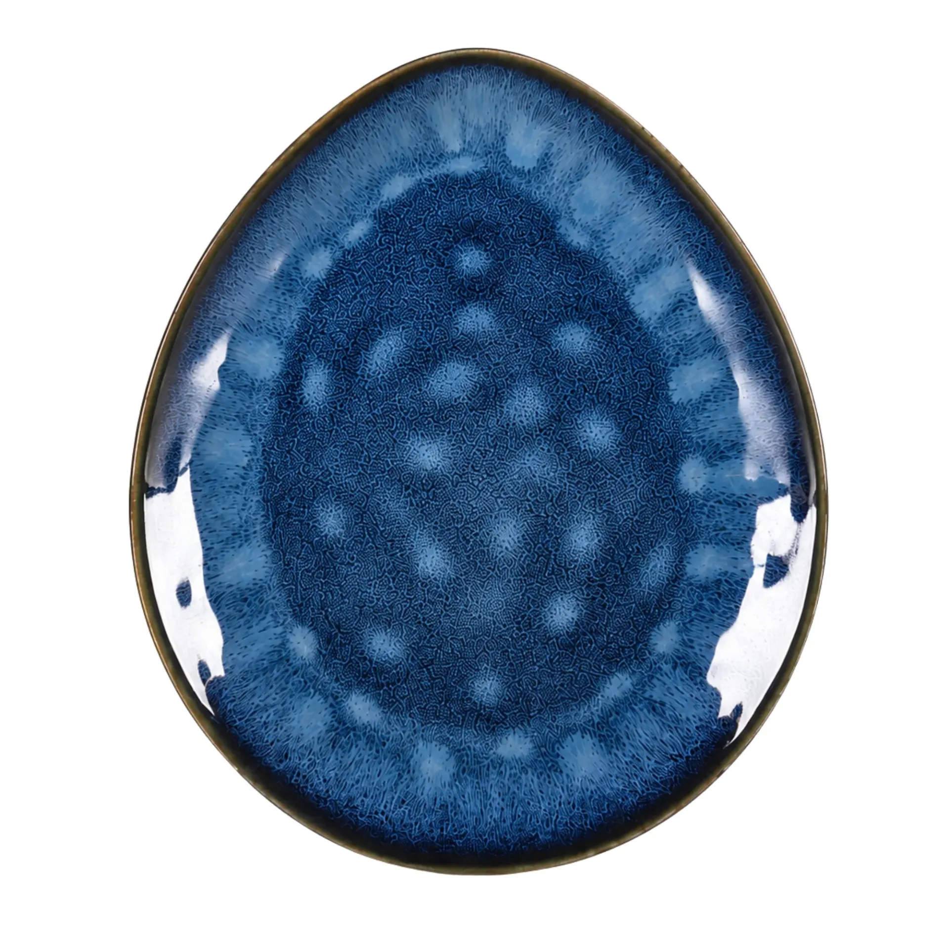 [Q102A2] Doreku Oval Plate 8.3x6.7in (21x17cm)