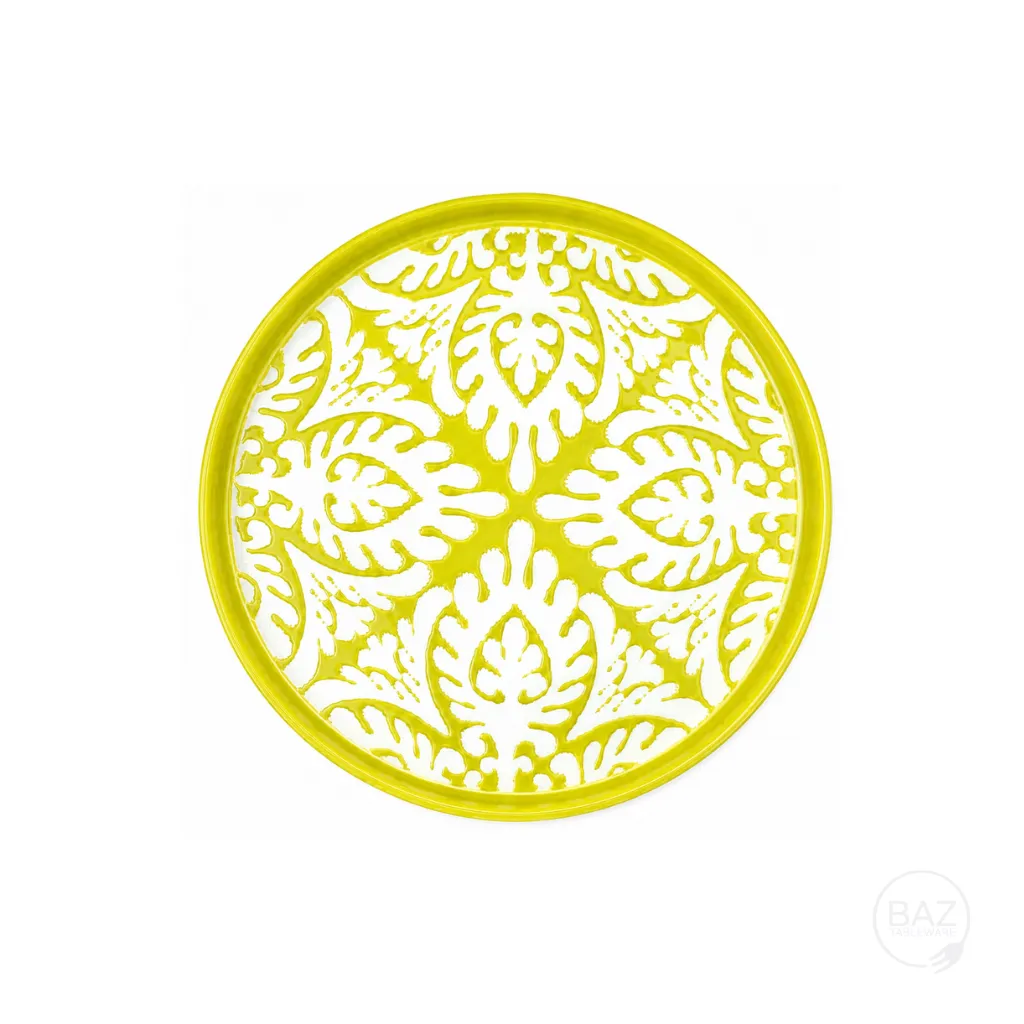 [Q274YLW] Calais Dinner Plate Amarillo 7.75in (20cm)