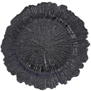 Atena Plato Base Negro 13in (33cm)
