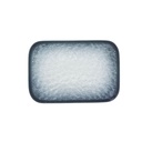 Flow Rectangular Plate Blue 8in (20 X 12cm)