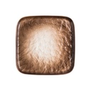 Flow Square Plate Brown 8in (20 X 20cm)