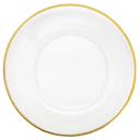 Gala Plato Base Vidro con Filo Dorado 13in (33cm)