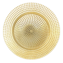 Lunares Plato Base Dorado 13in (33cm)