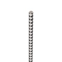 Paper Chequered Black Straw 8in