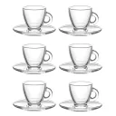 Roma Juego 6 Pz Taza C/Plato 3.5oz (95ml)