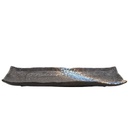 Ryogoku Blue Sushi Plate 11X4in (28.5X10cm)