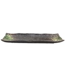 Ryogoku Green Sushi Plate 11X4in (28.5X10cm)